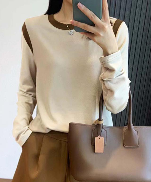 バイカラー Tシャツ 長袖 送料無料 即日発送-5