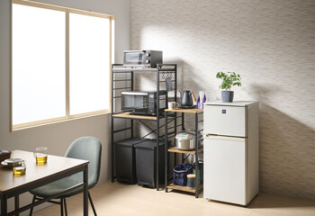 ダストボックスラック VGRT2 ゴミ箱上スペース有効利用 送料無料-1