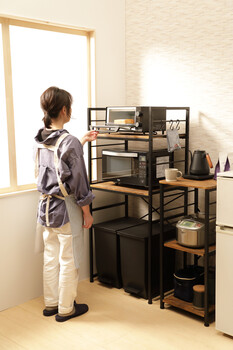 ダストボックスラック VGRT2 ゴミ箱上スペース有効利用 送料無料-2