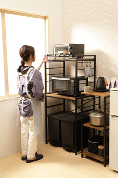 ダストボックスラック VGRT2 ゴミ箱上スペース有効利用 送料無料-3