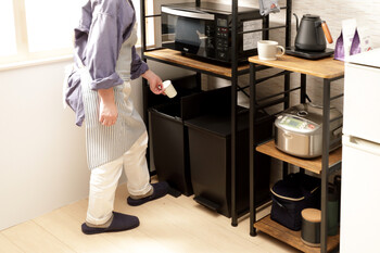 ダストボックスラック VGRT2 ゴミ箱上スペース有効利用 送料無料-4