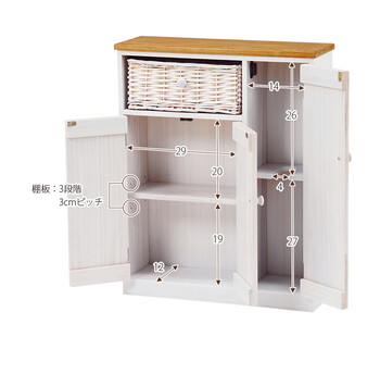 トイレラック かご付き ワイドタイプ MTR 6459 送料無料-9