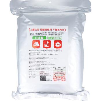 4層 非常用毛布 不織布製 防災 備蓄用 ホワイト 140×200cm 1枚入 送料無料-1