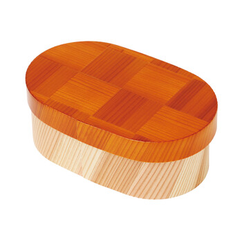 modern弁当箱 網代 小判 アプリコット チョコブラウン パープルマジック 大人モダン Cool Japan 日本製 送料無料-4