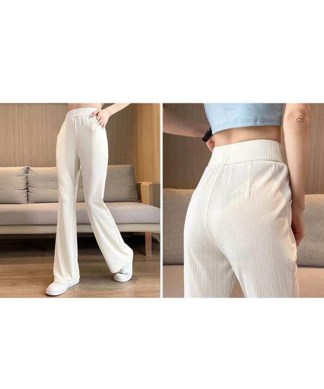 セミフレアパンツレディース ロングパンツ 送料無料 即日発送-8