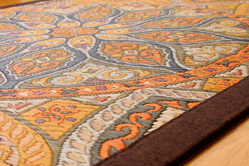 日本製 純国産 袋七重織い草マット 約95×150cm 万華鏡 裏 不織布 送料無料-9