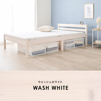 組立簡単 セミダブルベッドMB 5150SD LBR 送料無料-16