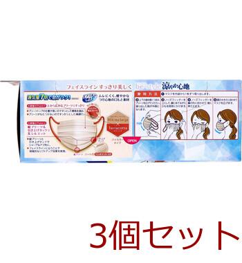 ビースタイル 涼やか心地 プリーツタイプ ふつうサイズ ミルクティーベージュ×テラコッタ 20枚入 3セット 送料無料-2