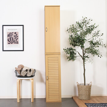 スリムシューズボックス ルーバー扉 送料無料-8