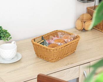 洗えるバスケット スクエアM 4個セット 送料無料-8