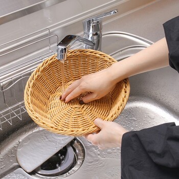 洗えるバスケット ラウンドM 4個セット 送料無料-4