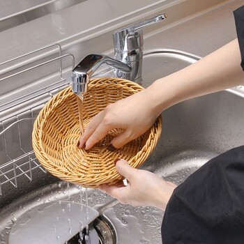 洗えるバスケット ラウンドS 4個セット 送料無料-3