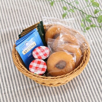 洗えるバスケット ラウンドS 4個セット 送料無料-4