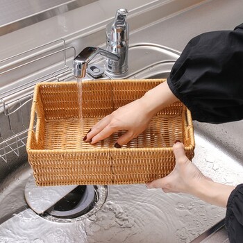 洗えるバスケット 2個セット 送料無料-3