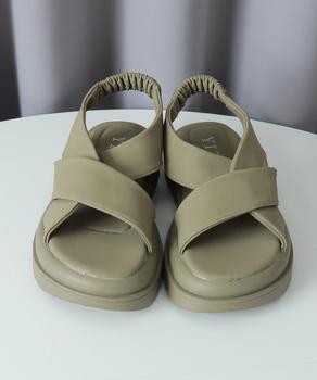 厚底サンダル クロスベルト 夏靴 送料無料 即日発送-5