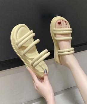 ミュールサンダル 厚底 ストラップ 夏靴 送料無料 即日発送-6