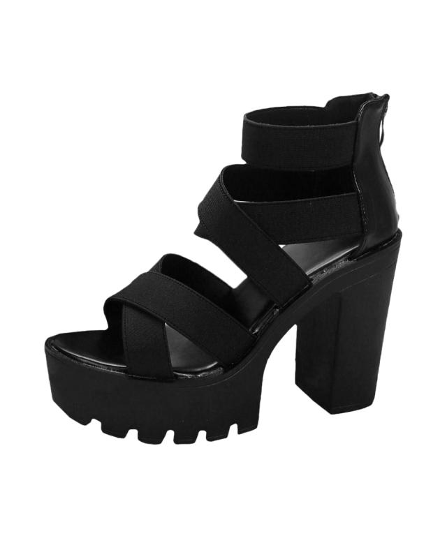 ハイヒールサンダル 厚底 ブーツサンダル 送料無料 即日発送-1