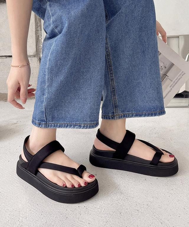 トングサンダル 厚底 ビーチサンダル 夏 送料無料 即日発送-2