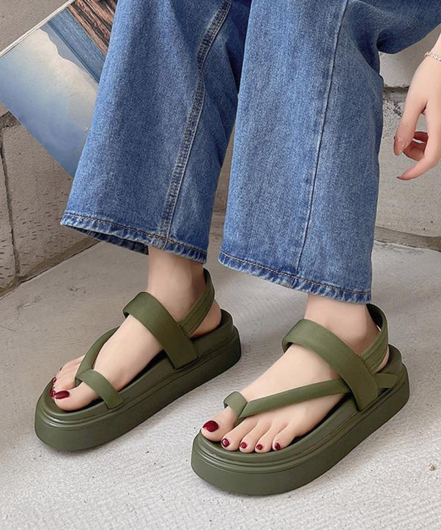 トングサンダル 厚底 ビーチサンダル 夏 送料無料 即日発送-3