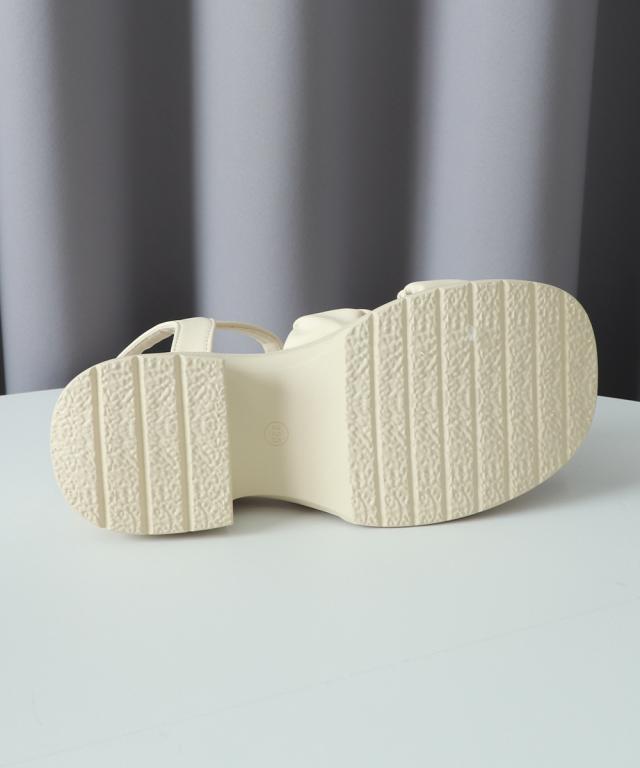 厚底サンダル 太ヒール クロスベルト 夏 送料無料 即日発送-7