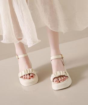 厚底サンダル 太ヒール 美脚 春夏 送料無料 即日発送-3