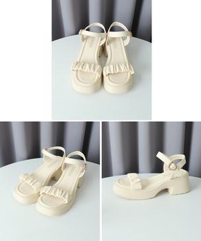 厚底サンダル 太ヒール 美脚 春夏 送料無料 即日発送-8