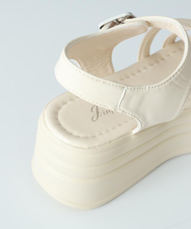 ストラップサンダル 厚底 美脚 夏くつ 送料無料 即日発送-9