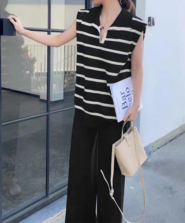 サマーニットセットアップ 上下セット 送料無料 即日発送-5