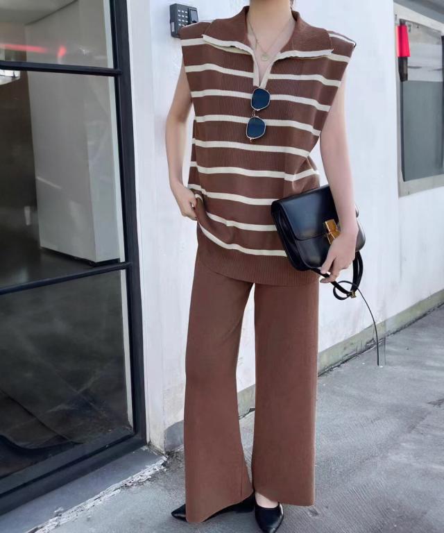 サマーニットセットアップ 上下セット 送料無料 即日発送-7