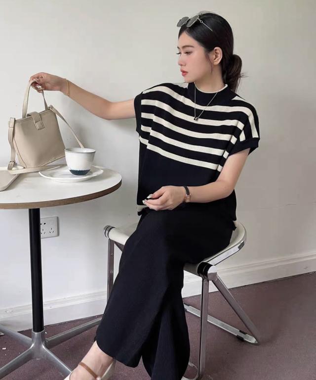 こなれ感 ニットセットアップ 体型カバー 送料無料 即日発送-4