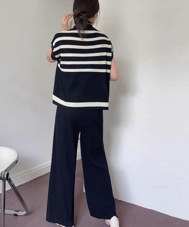 こなれ感 ニットセットアップ 体型カバー 送料無料 即日発送-5