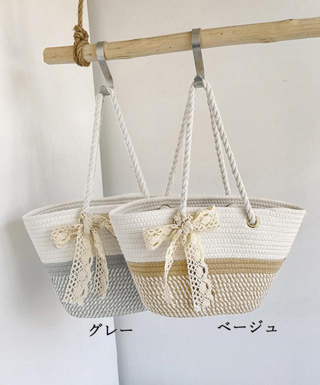 かごバッグ 草編みバッグ ハンドバッグ夏 送料無料 即日発送-1
