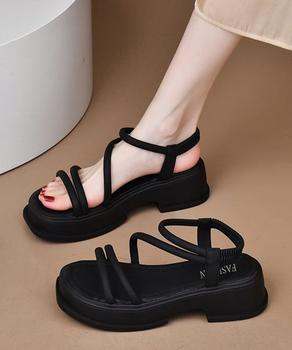 厚底 ストラップサンダル 美脚 送料無料 即日発送-9