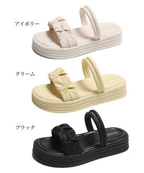 ストラップサンダル 厚底 ミュール 送料無料 即日発送-1
