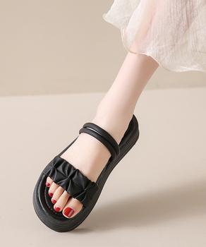 ストラップサンダル 厚底 ミュール 送料無料 即日発送-3