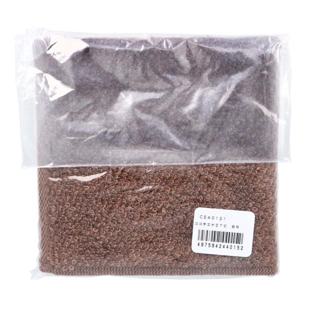 cocochiena2 ココチエナ2 タオルチーフ 約25×25cm ブラウン CE40121 1枚入 5セット 送料無料-1