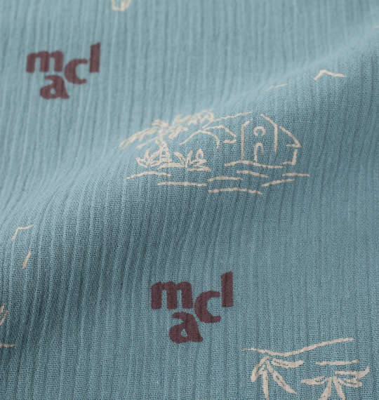 大きいサイズ marie claire homme 楊柳総柄半袖七分丈パンツパジャマ 3L 4L 5L 6L 8L ラッピング可 送料無料 即日発送-2