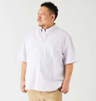 大きいサイズ Mc.S.P 刺し子チェックB.D半袖シャツ 3L 4L 5L 6L 8L ラッピング可 送料無料 即日発送-0