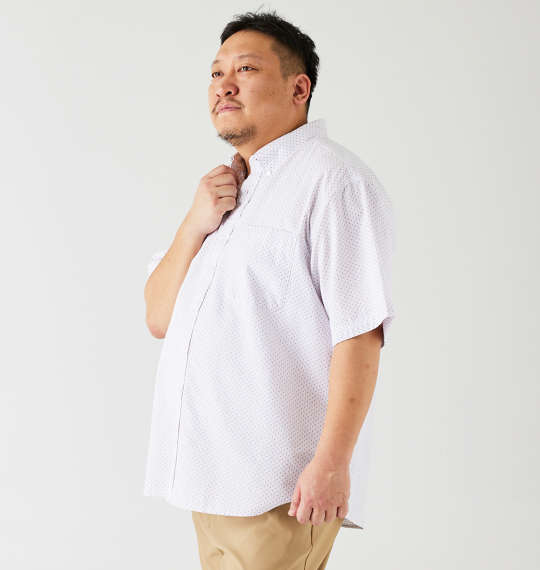 大きいサイズ Mc.S.P 刺し子チェックB.D半袖シャツ 3L 4L 5L 6L 8L ラッピング可 送料無料 即日発送-3