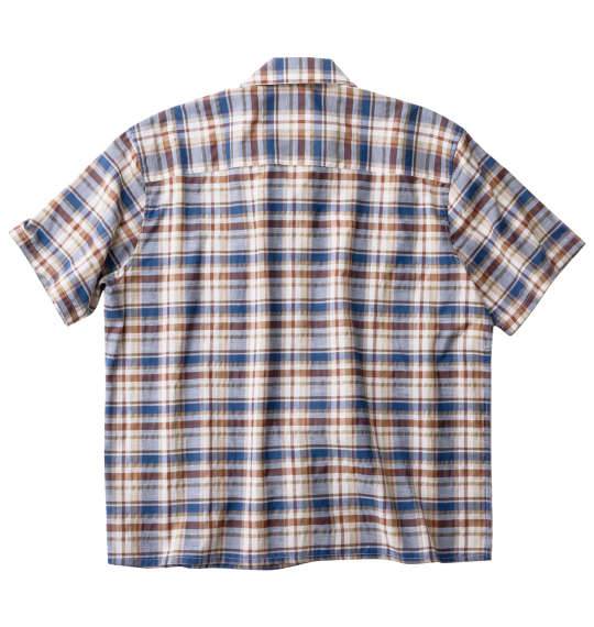 大きいサイズ OUTDOOR PRODUCTS チェックオープンカラー半袖シャツ 3L 4L 5L 6L 7L 8L MC742211-57929 ラッピング可 送料無料 即日発送-1