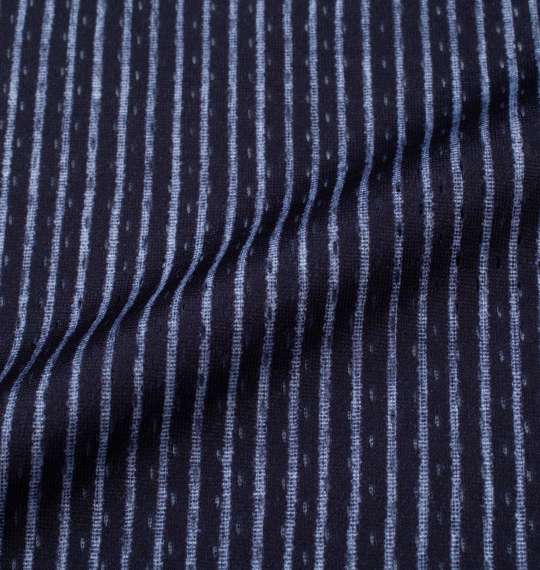 大きいサイズ COLLINS メッシュヒッコリー風プリント半袖フルジップパーカー+半袖Tシャツ 3L 4L 5L 6L  MC842442-57958 ラッピング可 送料無料 即日発送-2