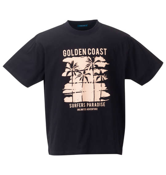 大きいサイズ COLLINS メッシュボタニカル柄プリント半袖フルジップパーカー+半袖Tシャツ 3L 4L 5L 6L 8L ラッピング可 送料無料 即日発送-4