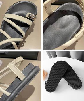 ストラップサンダル厚底親指トングサンダル 送料無料 即日発送-9