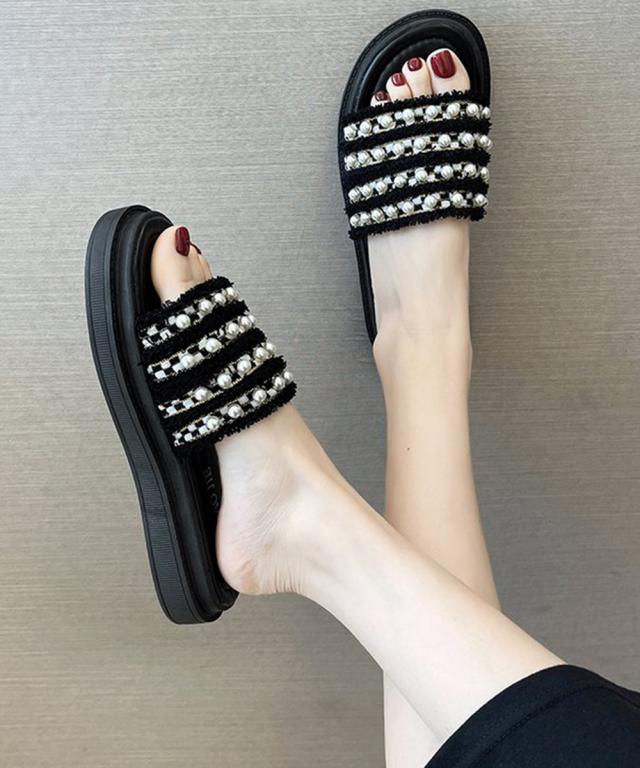 パールサンダル 厚底サンダル疲れない 送料無料 即日発送-5