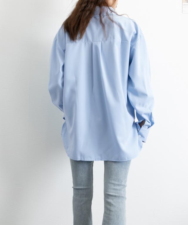 ダブルジップシャツ シャツカーディガン白 送料無料 即日発送-9