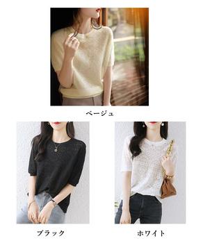 ジャカードレーストップス シアーブラウス 送料無料 即日発送-1