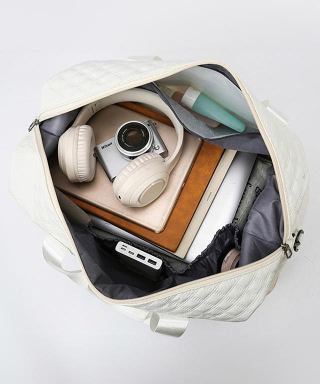 キルティング トラベルバッグ 大容量旅行 送料無料 即日発送-9