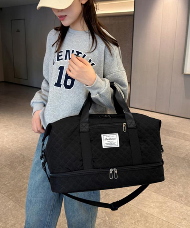 キルティング トラベルバッグ 大容量旅行 送料無料 即日発送-4