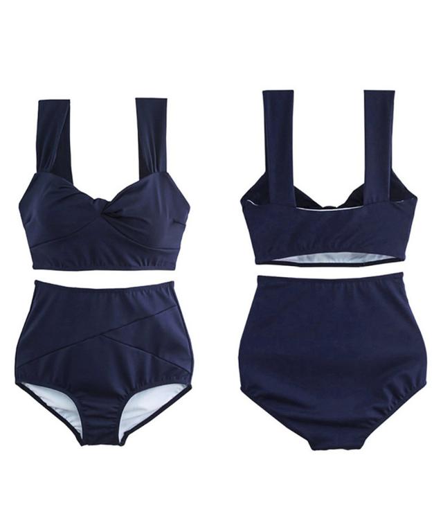 ツイストタンキニ レディース水着 可愛い 送料無料 即日発送-2