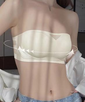 ストラップレスノンワイヤー美胸ブラジャー 送料無料 即日発送-6